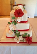 Ivory & Red Rose